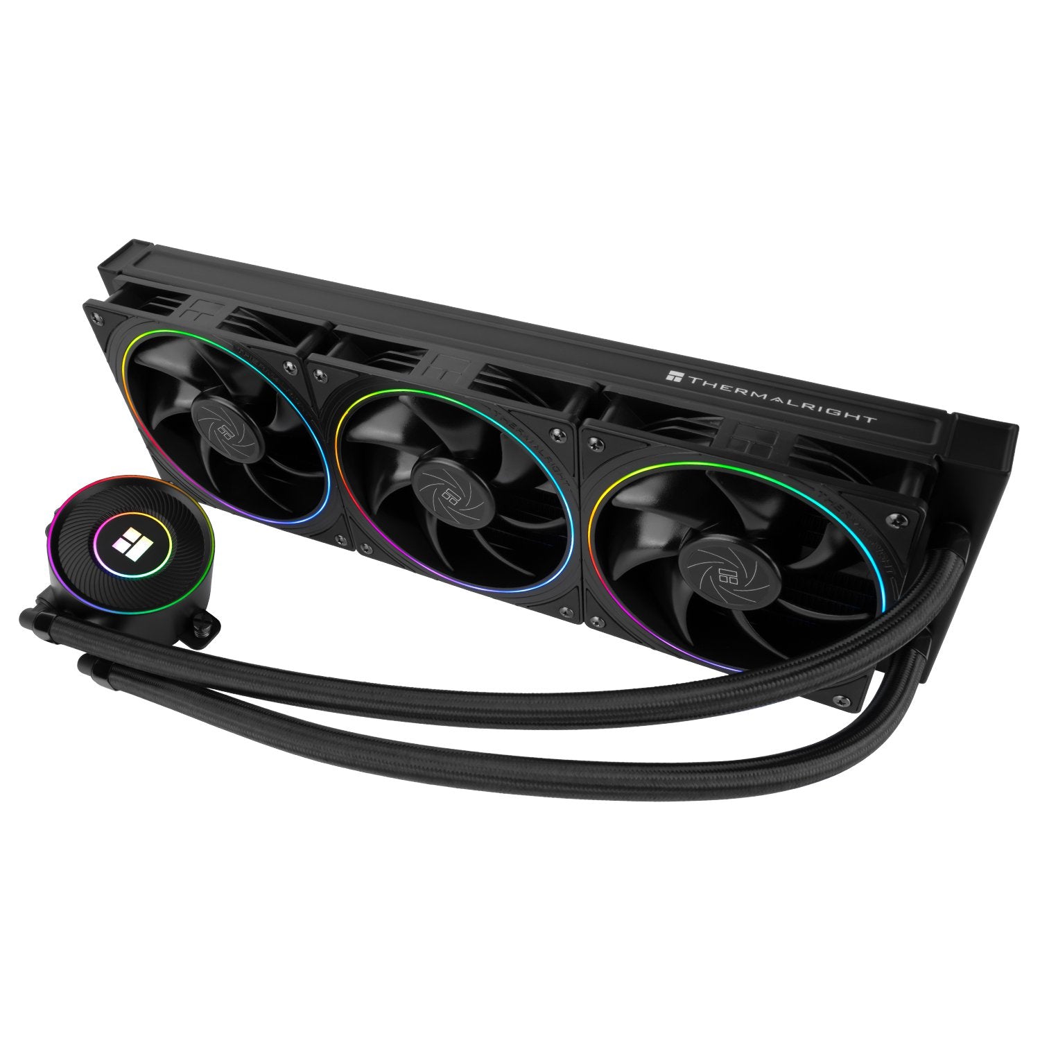 Thermalright Aqua Elite 360 V5 ARGB Black AIO CPU Cooler, ARGB PWM Cooler Fans with 2000RPM, for Intel Lga1150/1151/1155/1156/1200/1700/1851, AMD: AM4/AM5, Case 360mm AIO Radiator | SKU FAN-AQUA55