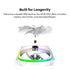 Montech AX120 PRO AX120PW ARGB Fan, 1600PWM, High-End Durability 120mm, White | SKU FAN-AX1PW2