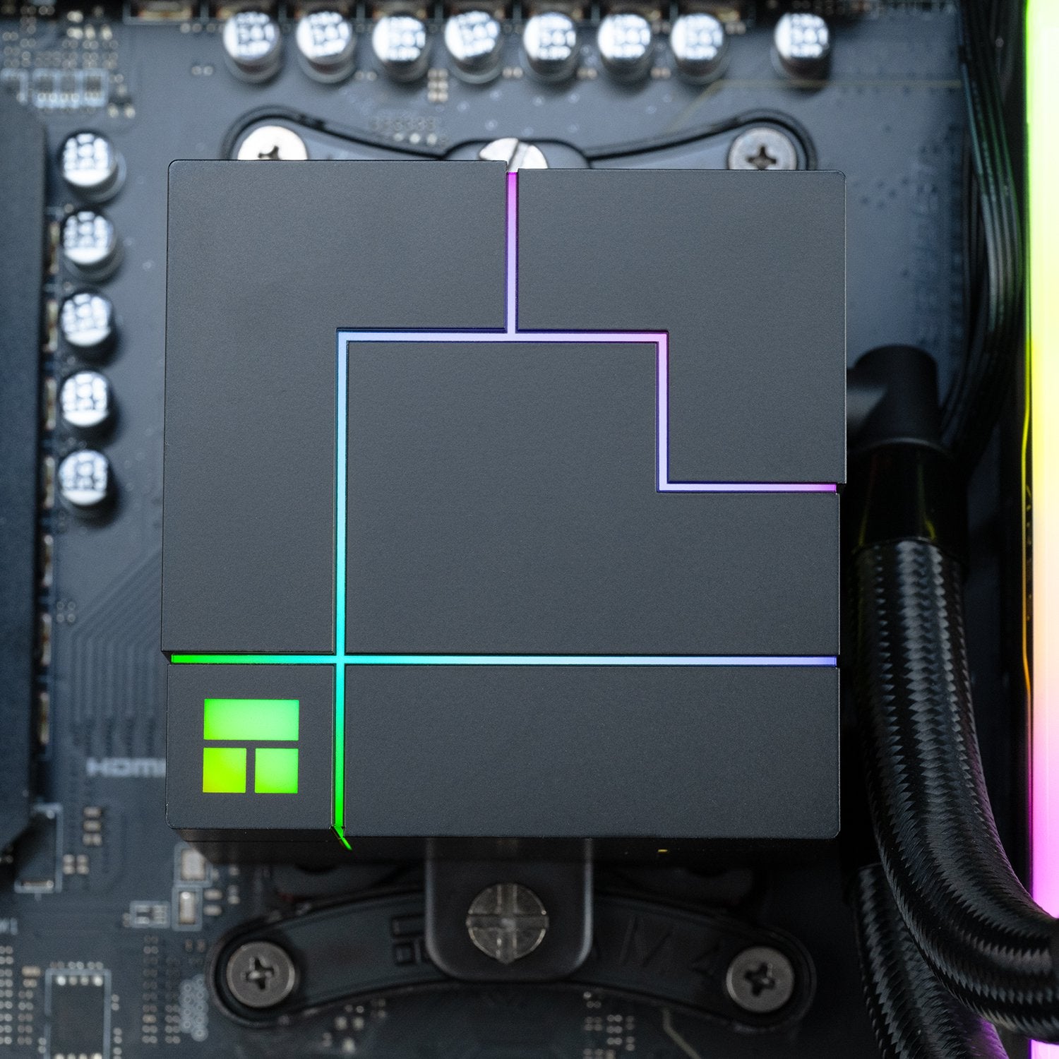 Thermalright Core Matrix 360 Black V2 CPU Liquid Cooler with 120mm PWM Fan, 360 Black Cold Row Specification, Integrated Water Cooler Heatsink, for AMD/AM4/AM5, Intel 1700/1851/1150/1151/1200/2011 | SKU FAN-CORE3