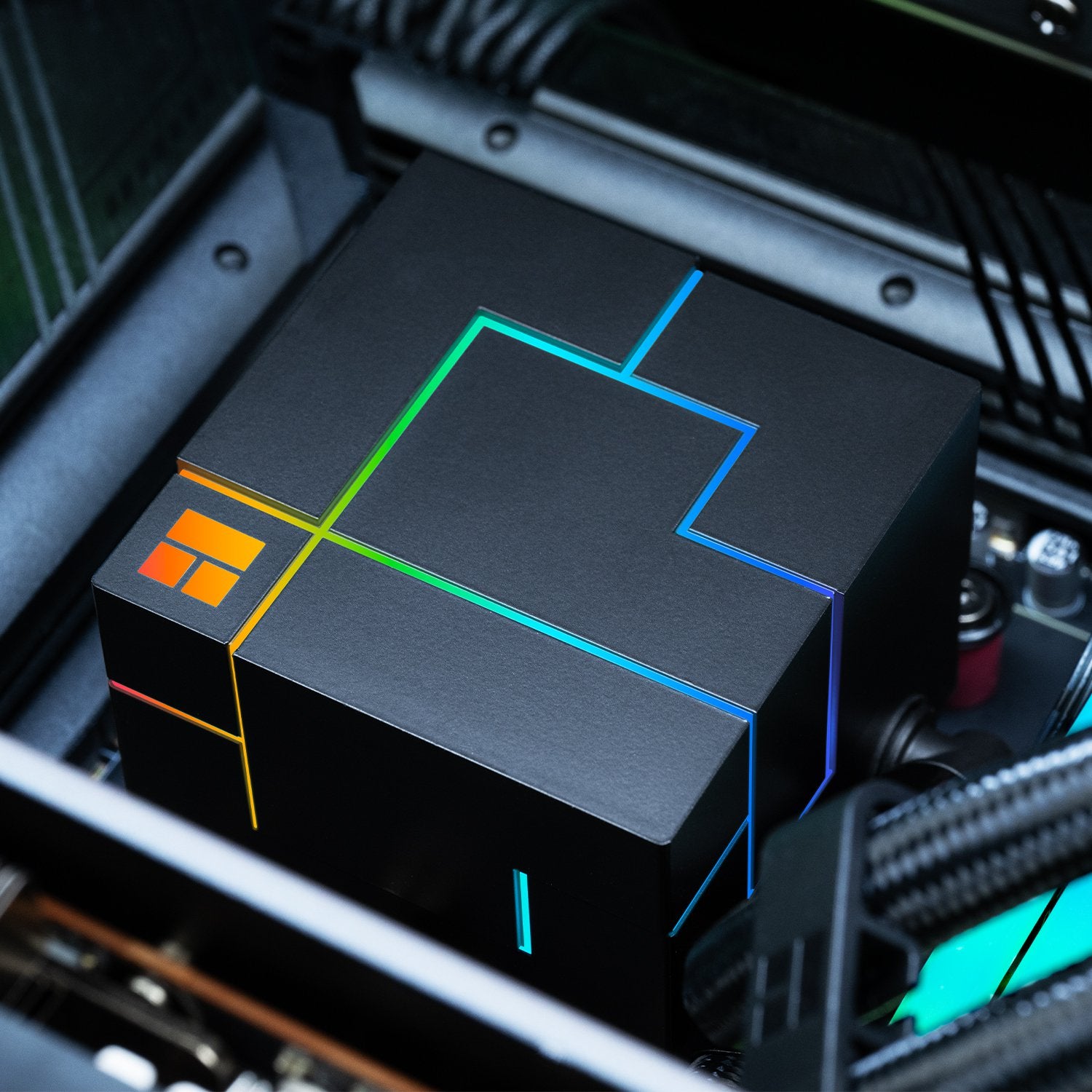 Thermalright Core Matrix 360 Black V2 CPU Liquid Cooler with 120mm PWM Fan, 360 Black Cold Row Specification, Integrated Water Cooler Heatsink, for AMD/AM4/AM5, Intel 1700/1851/1150/1151/1200/2011 | SKU FAN-CORE3