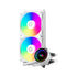PCCOOLER CPS - DA240 ARGB WH CPU Liquid Cooler with 120mm PWM ARGB FAN, Brand New Low-noise Pump, Pre-mounted Fans on Radiator. For Intel: LGA115X/1200/1700/1851/20XX/AMD AM4/AM5 | SKU FAN-DA240W