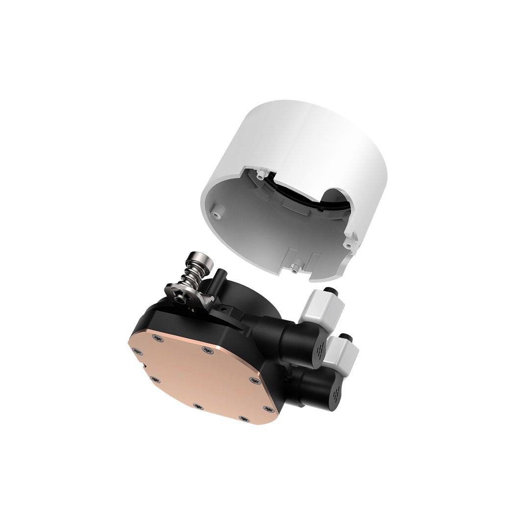 PCCOOLER CPS - DA240 ARGB WH CPU Liquid Cooler with 120mm PWM ARGB FAN, Brand New Low-noise Pump, Pre-mounted Fans on Radiator. For Intel: LGA115X/1200/1700/1851/20XX/AMD AM4/AM5 | SKU FAN-DA240W