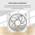 MONTECH GF120 V2 ARGB GF120V2W3in1 120mm Case Fan - Sleek & Minimalist Design, High Airflow, Hydraulic Bearing, Quiet Performance, Vibrant ARGB Lighting, 3 in 1 Pack with 6X6 Fan Hub, White | SKU FAN-GF1V24
