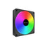 MONTECH GF120R V2 ARGB GF120RV2B 120mm Case Fan - Sleek & Minimalist Design, High Airflow, Hydraulic Bearing, Quiet Performance, Vibrant ARGB Lighting, Reverse Blade, Black | SKU FAN-GF1V25