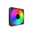 MONTECH GF120R V2 ARGB GF120RV2B 120mm Case Fan - Sleek & Minimalist Design, High Airflow, Hydraulic Bearing, Quiet Performance, Vibrant ARGB Lighting, Reverse Blade, Black | SKU FAN-GF1V25