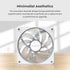 MONTECH GF120R V2 ARGB GF120RV2W 120mm Case Fan - Sleek & Minimalist Design, High Airflow, Hydraulic Bearing, Quiet Performance, Vibrant ARGB Lighting, Reverse Blade, White | SKU FAN-GF1V26
