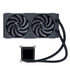 Lian Li Galahad II LCD 280mm AIO Asetek 8th Gen Liquid Cooler - 2 X 140mm RGB Fans - 2.4 GHz Wireless Control - 2.88" IPS LCD Screen - Pre-Installed Daisy-Chained TL Fans - Black (GA2ALCD28TLB) | SKU FAN-GL28TB