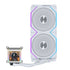 Lian Li Galahad II LCD 280mm AIO Asetek 8th Gen Liquid Cooler - 2 X 140mm RGB Fans - 2.4 GHz Wireless Control - 2.88" IPS LCD Screen - Pre-Installed Daisy-Chained TL Fans - White (GA2ALCD28TLW) | SKU FAN-GL28TW