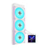 LIAN-LI Hydroshift II LCD-S 360 CL HS2LCDS36CW CPU Cooler 360mm AIO 3x 120 RGB White Fans | SKU FAN-H2LSC4