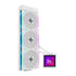 LIAN-LI Hydroshift II LCD-S 360 TL HS2LCDS36TW CPU Cooler 360mm AIO 3x 120 RGB White Fans | SKU FAN-H2LST2