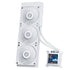 Lian Li Hydroshift 360 AIO - Pre-installed 3 x 28MM Fans - Side-Mounted Coolant Pathway - 2.88 inch LCD Screen - 480 x 480 Resolution - Captured Screenshots or Recorded Videos - White (HSLCD36SW) | SKU FAN-H360W