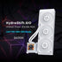 Lian Li Hydroshift 360 AIO - Pre-installed 3 x 28MM Fans - Side-Mounted Coolant Pathway - 2.88 inch LCD Screen - 480 x 480 Resolution - Captured Screenshots or Recorded Videos - White (HSLCD36SW) | SKU FAN-H360W
