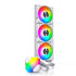 Montech HyperFlow ARGB 360 White - 360mm Liquid CPU Cooler, AIO Water Cooler, Intel & AMD Compatible - LGA115X / 1200 / 20XX / 1700 / 1851, AM3/AM4/AM5, Enhanced ARGB Water Pump, 3x 120mm High-Performance PWM Fans (White) | SKU FAN-HFA36W