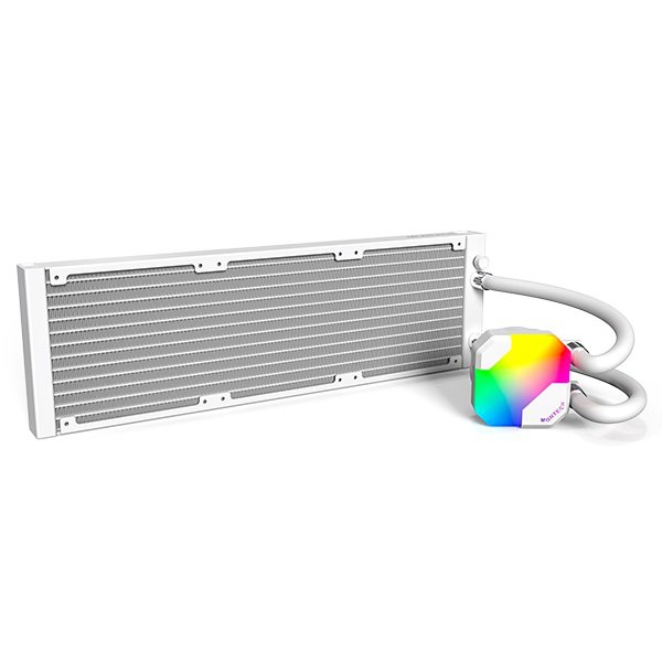 Montech HyperFlow ARGB 360 White - 360mm Liquid CPU Cooler, AIO Water Cooler, Intel & AMD Compatible - LGA115X / 1200 / 20XX / 1700 / 1851, AM3/AM4/AM5, Enhanced ARGB Water Pump, 3x 120mm High-Performance PWM Fans (White) | SKU FAN-HFA36W