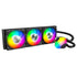 Montech HyperFlow ARGB 360 Black - 360mm Liquid CPU Cooler, AIO Water Cooler, Intel & AMD Compatible - LGA115X / 1200 / 20XX / 1700 / 1851, AM3/AM4/AM5, Enhanced ARGB Water Pump, 3x 120mm High-Performance PWM Fans (Black) | SKU FAN-HFA36X
