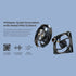 MONTECH HyperFlow Silent 360 3100RPM ARGB-free LGA115X / 1200 / 20XX / 1700 / 1851 / AM3 / AM4 / AM5 Cooling Fan (Black) | SKU FAN-HS360