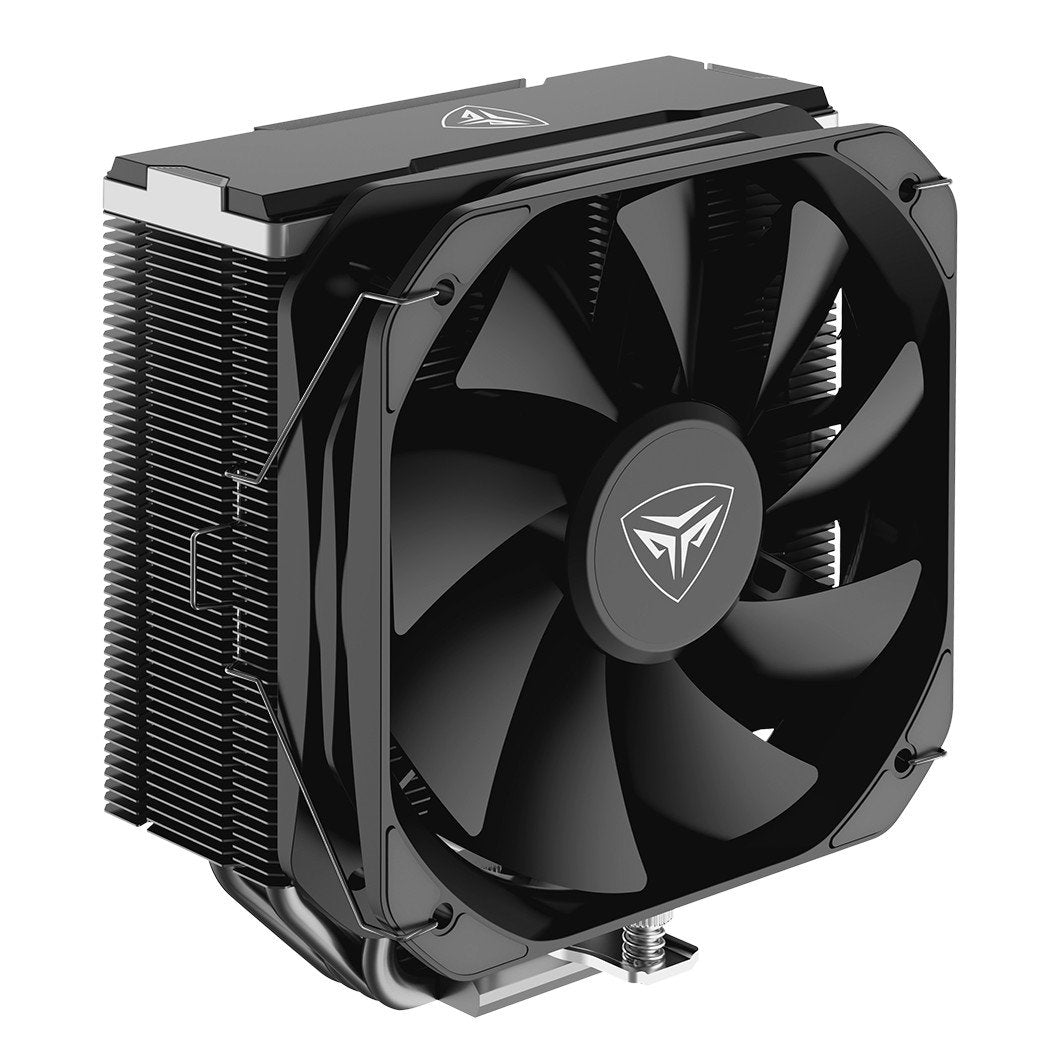 PCCOOLER K4 BK CPU cooler, 130mm booster fan, super reverse gravity 4 heat pipes, support for Intel LGA115X/1200/1700, AMD AM5/AM4 | SKU FAN-K4BK
