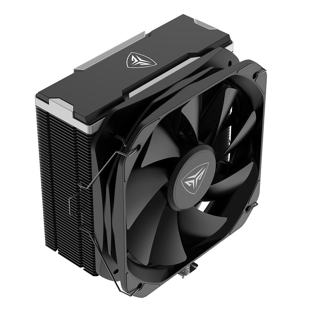 PCCOOLER K4 BK CPU cooler, 130mm booster fan, super reverse gravity 4 heat pipes, support for Intel LGA115X/1200/1700, AMD AM5/AM4 | SKU FAN-K4BK