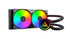 MONTECH LightFlow ARGB 240 CPU Liquid Cooler, 240mm AIO with Infinity Mirror Design, 3100RPM Pump, 2x120mm ARGB Fans, Intel & AMD Support (Black) | SKU FAN-LF2401