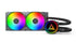 MONTECH LightFlow ARGB 240 CPU Liquid Cooler, 240mm AIO with Infinity Mirror Design, 3100RPM Pump, 2x120mm ARGB Fans, Intel & AMD Support (Black) | SKU FAN-LF2401