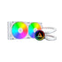 MONTECH LightFlow ARGB 240 CPU Liquid Cooler, 240mm AIO with Infinity Mirror Design, 3100RPM Pump, 2x120mm ARGB Fans, Intel & AMD Support (White) | SKU FAN-LF2402