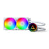 MONTECH LightFlow ARGB 240 CPU Liquid Cooler, 240mm AIO with Infinity Mirror Design, 3100RPM Pump, 2x120mm ARGB Fans, Intel & AMD Support (White) | SKU FAN-LF2402