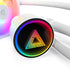 MONTECH LightFlow ARGB 240 CPU Liquid Cooler, 240mm AIO with Infinity Mirror Design, 3100RPM Pump, 2x120mm ARGB Fans, Intel & AMD Support (White) | SKU FAN-LF2402