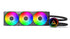 MONTECH LightFlow ARGB 360 CPU Liquid Cooler, 360mm AIO with Infinity Mirror Design, 3100RPM Pump, 3x120mm ARGB Fans, Intel & AMD Support (Black) | SKU FAN-LF3603