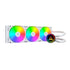 MONTECH LightFlow ARGB 360 CPU Liquid Cooler, 360mm AIO with Infinity Mirror Design, 3100RPM Pump, 3x120mm ARGB Fans, Intel & AMD Support (White) | SKU FAN-LF3604