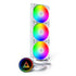 MONTECH LightFlow ARGB 360 CPU Liquid Cooler, 360mm AIO with Infinity Mirror Design, 3100RPM Pump, 3x120mm ARGB Fans, Intel & AMD Support (White) | SKU FAN-LF3604