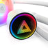 MONTECH LightFlow ARGB 360 CPU Liquid Cooler, 360mm AIO with Infinity Mirror Design, 3100RPM Pump, 3x120mm ARGB Fans, Intel & AMD Support (White) | SKU FAN-LF3604
