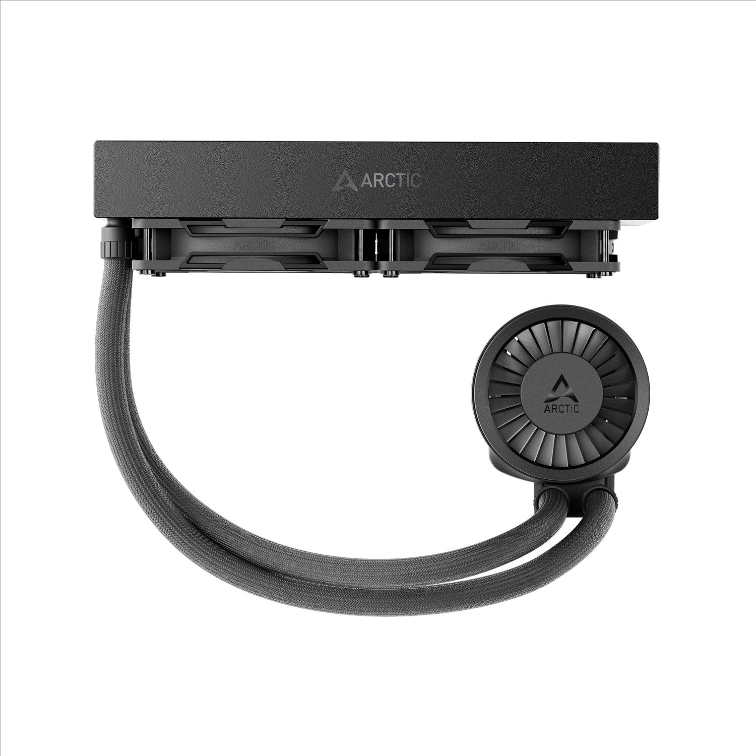 ARCTIC Liquid Freezer III Pro 240-240 mm ACFRE00178A AIO CPU Cooler, Water Cooling, 38 mm Radiator, PWM Pump, VRM Fan, AMD AM5/AM4, Intel LGA1851/1700 Contact Frame - Black | SKU FAN-LFP24B