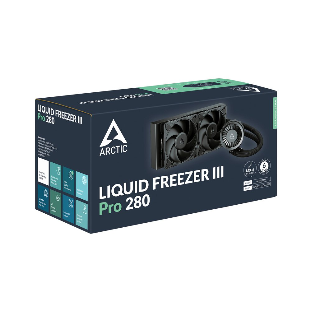ARCTIC Liquid Freezer III Pro 280 ACFRE00179A Multi Compatible All-in-One CPU Water Cooler | SKU FAN-LFP28B