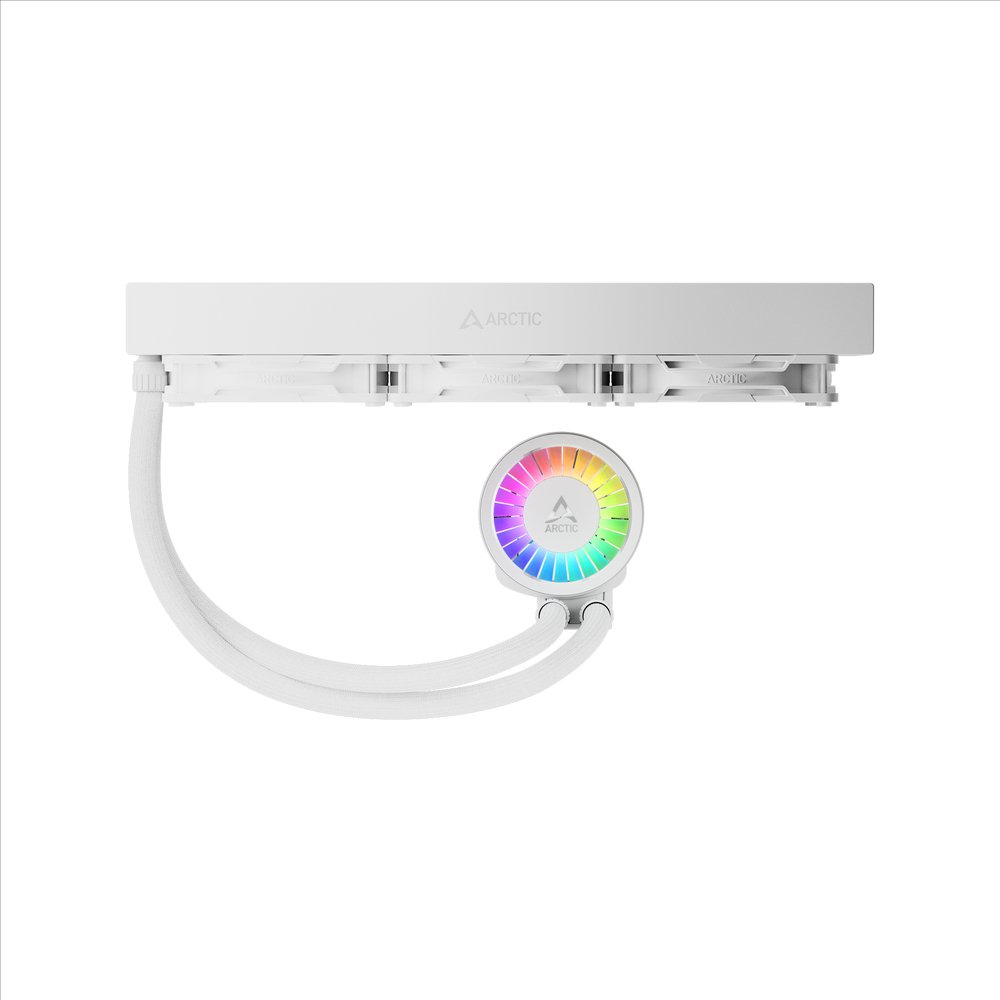 ARCTIC Liquid Freezer III Pro 360 A-RGB (White) ACFRE00188A Multi Compatible All-in-One CPU Water Cooler with A-RGB Intel LGA1851, LGA1700 AMD AM5, AM4 | SKU FAN-LP36AW