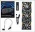 Lian Li UNI Fan SL-LCD Wireless 120 - Triple Pack - Performance ARGB Fan w/ 1.6 inch LCD Display, Wireless Connector, Daisy-Chain Design, Customizable Lighting Effects, 400x400 Res.-Black (12SLLCD1W3B) | SKU FAN-LS1WB3