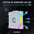 Lian Li UNI Fan SL-LCD Wireless 120-Triple Pack - Performance ARGB Fan, 1.6 inch LCD Display, Wireless Connector, Daisy-Chain Design, Customizable Lighting Effects, 400x400 Res.-White (12SLLCD1W3W) | SKU FAN-LS1WW3
