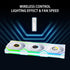 Lian Li UNI Fan SL-LCD Wireless 120-Triple Pack - Performance ARGB Fan, 1.6 inch LCD Display, Wireless Connector, Daisy-Chain Design, Customizable Lighting Effects, 400x400 Res.-White (12SLLCD1W3W) | SKU FAN-LS1WW3