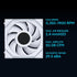 Lian Li UNI Fan SL-LCD Wireless 120-Triple Pack - Performance ARGB Fan, 1.6 inch LCD Display, Wireless Connector, Daisy-Chain Design, Customizable Lighting Effects, 400x400 Res.-White (12SLLCD1W3W) | SKU FAN-LS1WW3