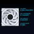 Lian Li UNI Fan SL-LCD Wireless 120 (Reverse Blade) ARGB Fan, 1.6 inch LCD Display, WITHOUT Wireless Connector, Daisy-Chain Design, Customizable Lighting Effects, 400x400 Res.-White (12RSLLCD1W1W) | SKU FAN-LS1WWR