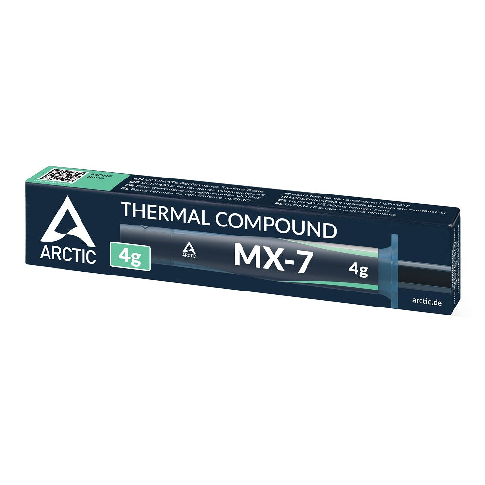 ARCTIC MX-7 (4 g) - Ultimate Performance Thermal Paste for CPUs, Consoles, Graphics Cards, Laptops, Processors, Very High Thermal Conductivity, Long Durability, Non-Conductive, Non-Capacitive, ACTCP00090A (Grey) | SKU FAN-MX74G
