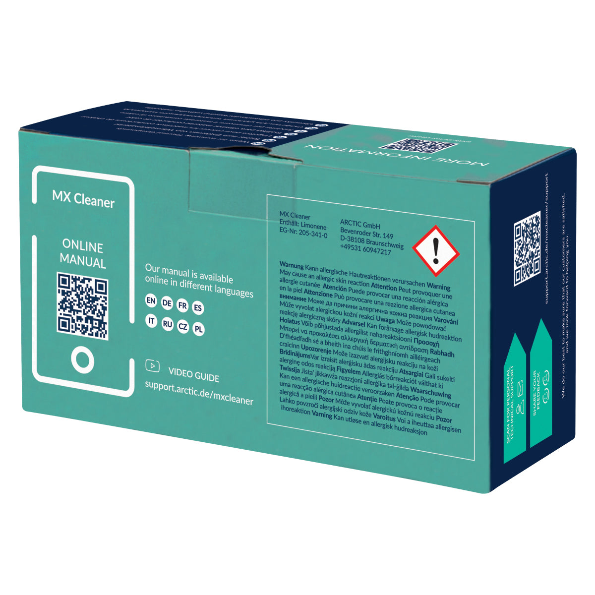 Arctic MX Cleaner Wipes for removing Thermal Compounds (40 Pieces), ACTCP00033A | SKU FAN-MXCLW
