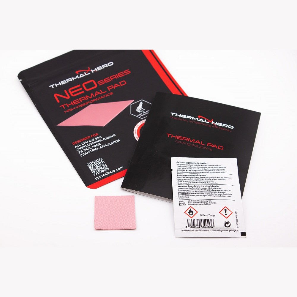 THERMAL HERO NEO Series Thermal Pad, Size 30 x  30mm, 1.0 mm Thickness, High Thermal Conductive, For CPU, GPU and IC Cooling, XBOX, Playstation | SKU FAN-N3010