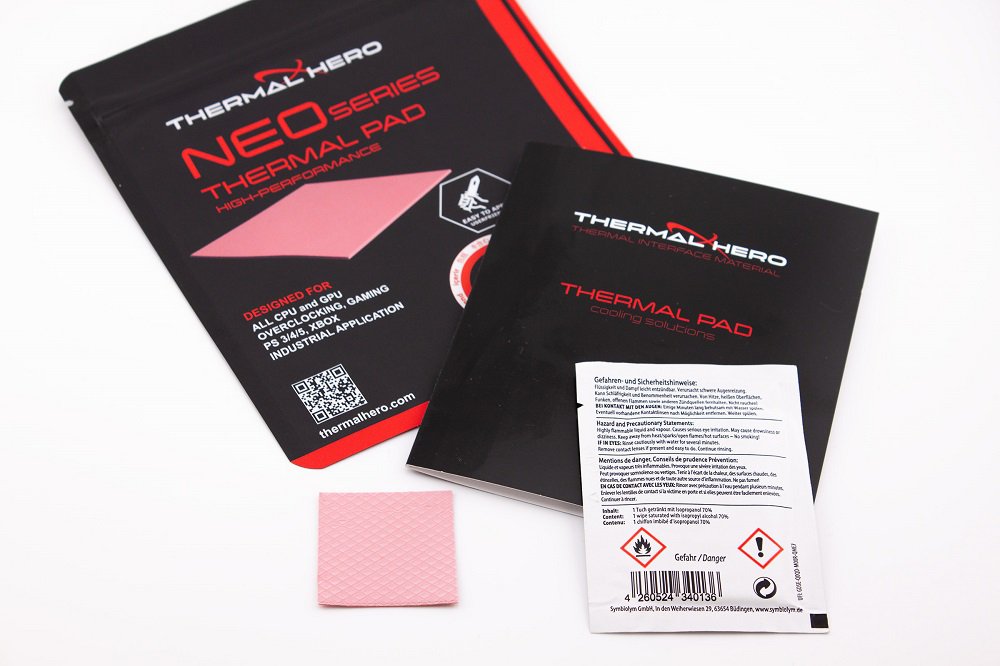 THERMAL HERO NEO Series Thermal Pad, Size 30 x  30mm, 1.0 mm Thickness, High Thermal Conductive, For CPU, GPU and IC Cooling, XBOX, Playstation | SKU FAN-N3010