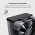 MONTECH NX400 - CPU Air Cooler, Single Tower, 4 Advanced Heat Pipes, 52-fin Heat Sink, E28, 120mm FDB Static Pressure Fan, 28mm Fan Thickness, Corner-cover Footpads, Polished Top Cover - Black | SKU FAN-NX4B1
