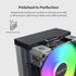 MONTECH NX400 ARGB - CPU Air Cooler, Single Tower, 4 Advanced Heat Pipes, 52-fin Heat Sink, E28, 120mm FDB Static Pressure Fan, 28mm Fan Thickness, Corner-cover Footpads, Polished Top Cover, ARGB Lighting - Black | SKU FAN-NX4BR3