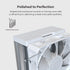 MONTECH NX400 - CPU Air Cooler, Single Tower, 4 Advanced Heat Pipes, 52-fin Heat Sink, E28, 120mm FDB Static Pressure Fan, 28mm Fan Thickness, Corner-cover Footpads, Polished Top Cover - White | SKU FAN-NX4W2