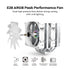 MONTECH NX600 ARGB Dual-Tower CPU Air Cooler with 6 Heatpipes & Premium Top Cover | 28 mm E28 ARGB Premium Fan 2000RPM PWM | Soldered Copper Base | Superior Heat Dissipation | All Intel & AMD Socket Support | White | SKU FAN-NX6AW4