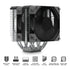 MONTECH NX600 Dual-Tower CPU Air Cooler with 6 Heatpipes & Premium Top Cover | 28 mm E28 Premium Fan 2000RPM PWM | Soldered Copper Base | Superior Heat Dissipation | All Intel & AMD Socket Support | Black | SKU FAN-NX6B1