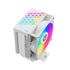 PCCOOLER CPS - R400 ARGB WH CPU Air Cooler, 4 Heat pipes, vivified minimal fashion, 92mm PWM ARGB fan, TDP 180W, for Intel LGA:115X/1200/1700/1851/AMD AM4/AM5 | SKU FAN-R400WR
