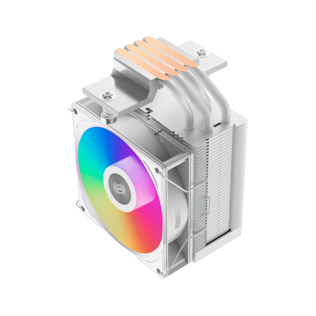 PCCOOLER CPS - R400 ARGB WH CPU Air Cooler, 4 Heat pipes, vivified minimal fashion, 92mm PWM ARGB fan, TDP 180W, for Intel LGA:115X/1200/1700/1851/AMD AM4/AM5 | SKU FAN-R400WR